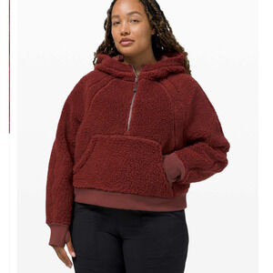 NWT Lululemon Scuba Oversized Sherpa 1/2 Zip Savannah sz XS/S